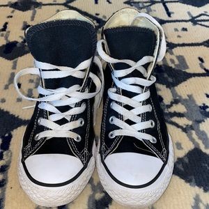 Boys Black High Top Converse